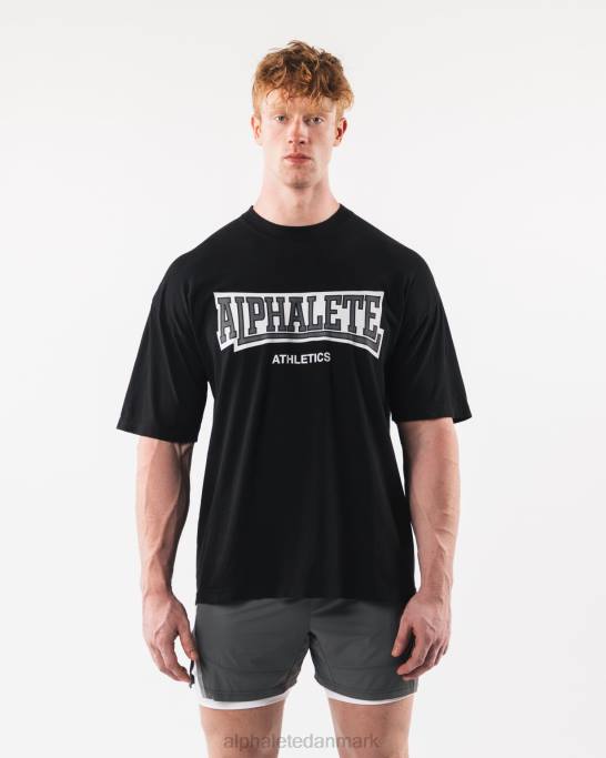 varsity t-shirt unisex Alphalete J8D2218 tøj sort